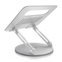 Miniatura 4 de AISENS Soporte de Sobremesa XL Giratorio Ajustable para Port  til   Tablet 10 17  Plata