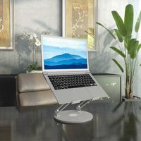 Miniatura 6 de AISENS Soporte de Sobremesa XL Giratorio Ajustable para Port  til   Tablet 10 17  Plata