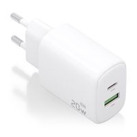 Miniatura 2 de CARGADOR AISENS GAN 20W, 1XUSB-C PD3.0, 1XUSB-A QC3.0, BLANCO