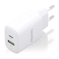 Miniatura 3 de CARGADOR AISENS GAN 20W, 1XUSB-C PD3.0, 1XUSB-A QC3.0, BLANCO