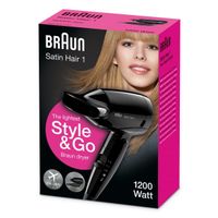 Miniatura 2 de SECADOR DE PELO IONICO BRAUN SATIN HAIR 1 HD130 1200W 2 VELOCIDADES PLEGABLE