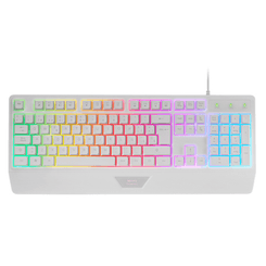 TECLADO MARS GAMING MK124ES H-MECH FRGB RAINBOW COLOR BLANCO