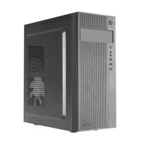 Miniatura 2 de TACENS  2FERROX, Caja PC Semitorre ATX, Ventilador Lateral 12cm, Rejilla Frontal, Acero, Negro  Negro