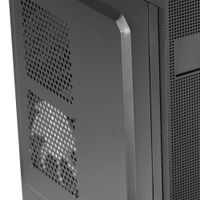 Miniatura 5 de TACENS  2FERROX, Caja PC Semitorre ATX, Ventilador Lateral 12cm, Rejilla Frontal, Acero, Negro  Negro