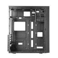 Miniatura 6 de TACENS  2FERROX, Caja PC Semitorre ATX, Ventilador Lateral 12cm, Rejilla Frontal, Acero, Negro  Negro