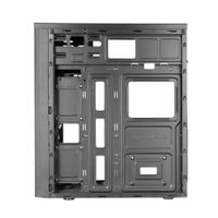 Miniatura 7 de TACENS  2FERROX, Caja PC Semitorre ATX, Ventilador Lateral 12cm, Rejilla Frontal, Acero, Negro  Negro