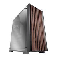 Miniatura 1 de CAJA ATX SEMITORRE MARS GAMING MCWOODC FRONTAL MADERA CRISTAL CROMADO 2x3.5 3x2.5 GPU 365mm