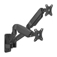Miniatura 1 de AISENS Soporte De Pared Pro Contrapeso Giratorio E Inclinable Para Monitor tv 9kg  3 Pivotes  2 Brazos  De 17 32  Negro