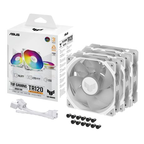 Asus TUF GAMING TR120 ARGB REVERSE 3IN1 White Blanco - Imagen 10 de 10 Asus TUF GAMING TR120 ARGB REVERSE 3IN1 White Blanco - Imagen 10 de 10