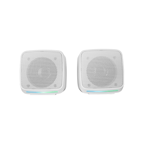 ALTAVOCES 2.0 MARS GAMING MSPROW WHITE 10W USB + JACK CONTROL DE VOLUMEN RGB - Imagen 1 de 2 ALTAVOCES 2.0 MARS GAMING MSPROW WHITE 10W USB + JACK CONTROL DE VOLUMEN RGB - Imagen 1 de 2
