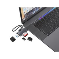 Miniatura 8 de CARD READER EXTERNO CONCENTRONIC BIAN05G USB-C Y USB-A COMPATIBLE CON SD, SDHC, SDXC, Micro SD/T-Flash, Micro SDHC, Micro SDXC