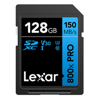 Miniatura 1 de LEXAR 128GB PROFESSIONAL 800X PRO SDXC UHS-I CARDS,  UP TO 150MB/S READ 45MB/S WRITE C10 V30 U3