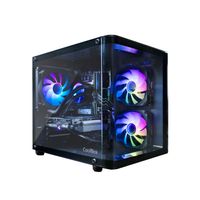Miniatura 3 de COOLBOX  COOLBOX GAMING CAJA MATX GM100 VISION USB3.2 GEN1 SIN FTE + 3 VENTILADORES ARGB RGB Negro