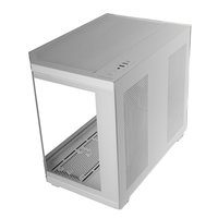 Miniatura 1 de CAJA MICROATX GAMING MARS GAMING MC3TCOREMW TRIPLE CRISTAL TEMPLADO GPU 415mm 2x3.5 3x2.5 BLANCO