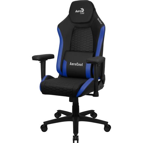 SILLA GAMING AEROCOOL CROWN DISE??O PREMIUM CUERO SINTETICO AEROWEAVE NEGRA CON DETALLES EN AZUL R - Imagen 2 de 8 SILLA GAMING AEROCOOL CROWN DISE??O PREMIUM CUERO SINTETICO AEROWEAVE NEGRA CON DETALLES EN AZUL R - Imagen 2 de 8