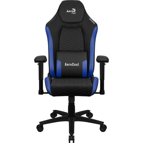 SILLA GAMING AEROCOOL CROWN DISE??O PREMIUM CUERO SINTETICO AEROWEAVE NEGRA CON DETALLES EN AZUL R - Imagen 3 de 8 SILLA GAMING AEROCOOL CROWN DISE??O PREMIUM CUERO SINTETICO AEROWEAVE NEGRA CON DETALLES EN AZUL R - Imagen 3 de 8
