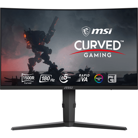 MSI MONITOR MAG 275CQRF QD E2. 27". CURVO 1500R. 2560X1440. 180HZ. NEGRO - Imagen 1 de 24 MSI MONITOR MAG 275CQRF QD E2. 27". CURVO 1500R. 2560X1440. 180HZ. NEGRO - Imagen 1 de 24