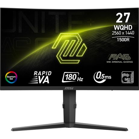 MSI MONITOR MAG 275CQRF QD E2. 27". CURVO 1500R. 2560X1440. 180HZ. NEGRO - Imagen 3 de 24 MSI MONITOR MAG 275CQRF QD E2. 27". CURVO 1500R. 2560X1440. 180HZ. NEGRO - Imagen 3 de 24