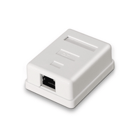 Miniatura 1 de ROSETA DE SUPERFICIE AISENS RJ45 CAT.6 FTP 1 TOMA BLANCO