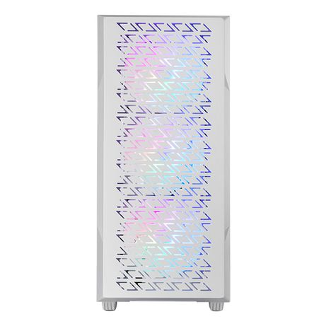 CAJA ATX SEMITORRE GAMING MARS GAMING MCGEO FRONTAL BLANCO DE MALLA GEOMETRICA 4x120mm FRGB RAINBOW - Imagen 2 de 3 CAJA ATX SEMITORRE GAMING MARS GAMING MCGEO FRONTAL BLANCO DE MALLA GEOMETRICA 4x120mm FRGB RAINBOW - Imagen 2 de 3