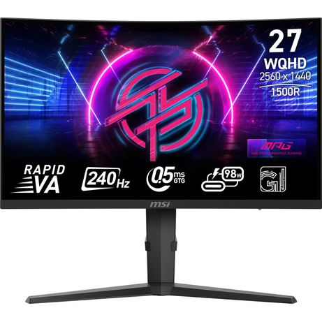 MSI MONITOR MPG 275CQRXF. 27" RAPID VA CURVO 1500R. 2560X1440 . 240HZ. NEGRO - Imagen 3 de 26 MSI MONITOR MPG 275CQRXF. 27" RAPID VA CURVO 1500R. 2560X1440 . 240HZ. NEGRO - Imagen 3 de 26