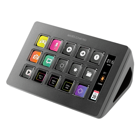 CONTROL DECK SLIM MARS GAMING MSD-ONE BLACK 15 TECLAS DE ACCESO DIRECTO LCD PERSONALIZABLES - Imagen 1 de 6 CONTROL DECK SLIM MARS GAMING MSD-ONE BLACK 15 TECLAS DE ACCESO DIRECTO LCD PERSONALIZABLES - Imagen 1 de 6