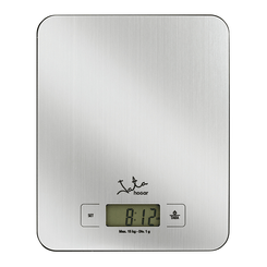 BASCULA DE COCINA JATA HASTA 15KG GRADUACION 1G RELOJ INTEGRADO FUNCION TARA TEMPORIZADOR VISOR LC