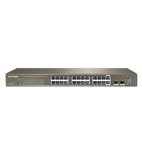 Miniatura 1 de IPCOM FULL MANAGEMENT SWITCH G3224T 24-PORTS GIGABIT L2 MANAGEMENT SWITCH WITH 2 COMBO SFP PORTS,1 CONSOLE PORT (G3224T)