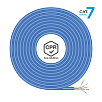 Miniatura 1 de AISENS Cable de Red RJ45 LSZH CPR Dca CAT 7 600 MHZ S FTP AWG23  Azul  100 m