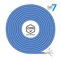 Miniatura 2 de AISENS Cable de Red RJ45 LSZH CPR Dca CAT 7 600 MHZ S FTP AWG23  Azul  100 m