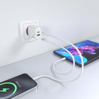 Miniatura 7 de CARGADOR AISENS GAN 25W, 1XUSB-C PD3.0, 1XUSB-A QC3.0, BLANCO