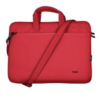 Miniatura 2 de MALETIN TRUST BOLOGNA ECO PARA PORTATILES HASTA 16" - COMPARTIMENTO PRINCIPAL ACOLCHADO - COLOR ROJO 24449