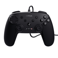Miniatura 1 de GAMEPAD TRUST GXT 541 MUTA 24789 COLOR NEGRO CABLE 3m PANEL DIGITAL INTERCAMBIABLE GATILLO SENSIBLE A LA PRESION PARA PC
