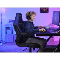 Miniatura 9 de SILLA GAMER TRUST GXT 703 NEGRA/AZUL 25129 ELEVADOR DE GAS CLASE 4 REPOSABRAZOS ABATIBLES BLOQUEO DE INCLINACION Max. 140Kg