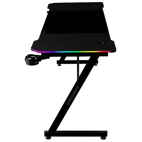 MESA MARS GAMING MGDX160RGB CHASIS ACERO 160x60x75 FIBRA DE CARBONO RGB MANDO GESTION CABLES NEGRO - Imagen 3 de 3 MESA MARS GAMING MGDX160RGB CHASIS ACERO 160x60x75 FIBRA DE CARBONO RGB MANDO GESTION CABLES NEGRO - Imagen 3 de 3