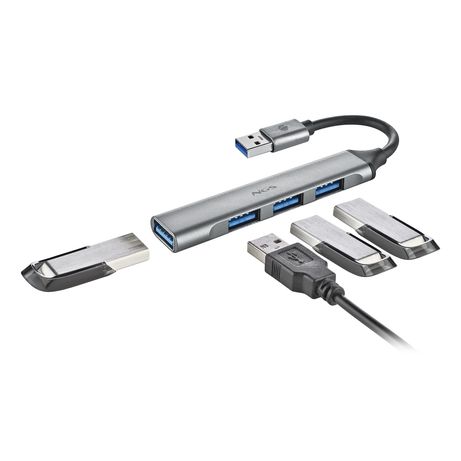 HUB USB NGS IHUB4MICRO UN USB 3,2 GEN1 Y 3 USB3,2 CABLE 100MM - Imagen 3 de 5 HUB USB NGS IHUB4MICRO UN USB 3,2 GEN1 Y 3 USB3,2 CABLE 100MM - Imagen 3 de 5
