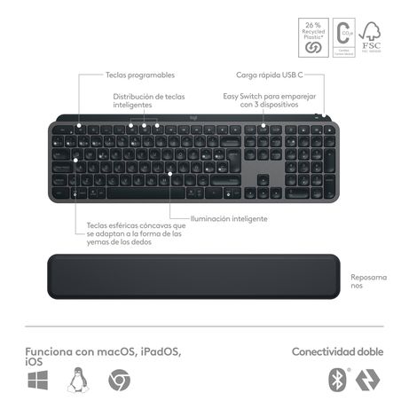 MX Keys S Combo Graphite ES BT - Imagen 12 de 17 MX Keys S Combo Graphite ES BT - Imagen 12 de 17
