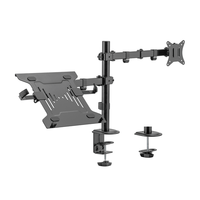 Miniatura 1 de AISENS Soporte de Mesa Giratorio e Inclinable para Portatil y Monitor TV 9Kg de 17 32  Negro