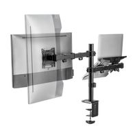 Miniatura 3 de AISENS Soporte de Mesa Giratorio e Inclinable para Portatil y Monitor TV 9Kg de 17 32  Negro