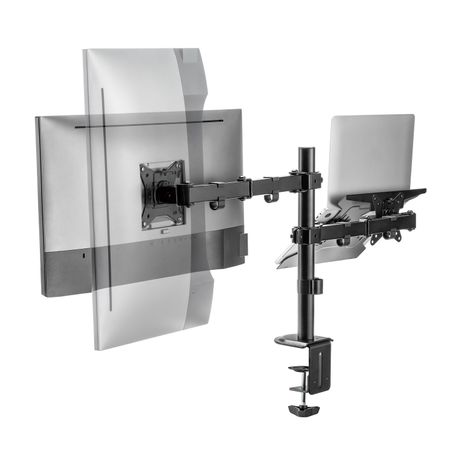 AISENS Soporte de Mesa Giratorio e Inclinable para Portatil y Monitor TV 9Kg de 17 32 Negro - Imagen 3 de 6 AISENS Soporte de Mesa Giratorio e Inclinable para Portatil y Monitor TV 9Kg de 17 32 Negro - Imagen 3 de 6