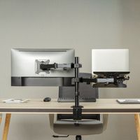 Miniatura 5 de AISENS Soporte de Mesa Giratorio e Inclinable para Portatil y Monitor TV 9Kg de 17 32  Negro