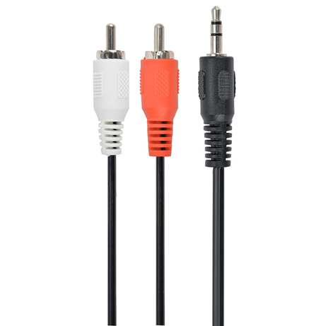 Gembird Cable Audio 3.5mm(M) a 2 RCA(M) 2.5 Mts - Imagen 1 de 6 Gembird Cable Audio 3.5mm(M) a 2 RCA(M) 2.5 Mts - Imagen 1 de 6