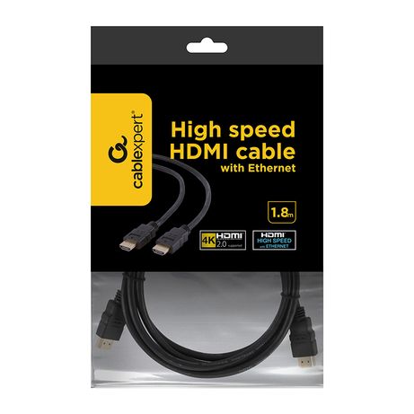 CABLE HDMI GEMBIRD MACHO MACHO 4K 1,8M - Imagen 5 de 5 CABLE HDMI GEMBIRD MACHO MACHO 4K 1,8M - Imagen 5 de 5