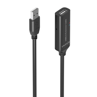 Miniatura 1 de AISENS Cable USB 2 0 Prolongador con Amplificador  Tipo A M A H  Negro  10m