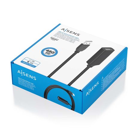 AISENS Cable USB 2 0 Prolongador con Amplificador Tipo A M A H Negro 10m - Imagen 7 de 7 AISENS Cable USB 2 0 Prolongador con Amplificador Tipo A M A H Negro 10m - Imagen 7 de 7