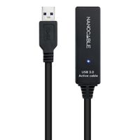 Miniatura 3 de CABLE USB NANO CABLE USB3.0 A/M - USB3.0 A/H 15.0M NEGRO ALARGADOR C/AMPLIFICADOR
