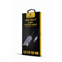 Miniatura 2 de ADAPTADOR MULTIPUERTO USB TIPO C 3 EN 1 PUERTO USB HDMI PD PLATA