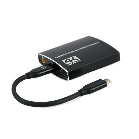 ADAPTADOR USB-C A DOBLE HDMI 4K 60HZ NEGRO - Imagen 3 de 3 ADAPTADOR USB-C A DOBLE HDMI 4K 60HZ NEGRO - Imagen 3 de 3