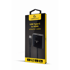 CABLE ADAPTADOR USB TIPO-C A HDMI 4K 60HZ 15 CM NEGRO