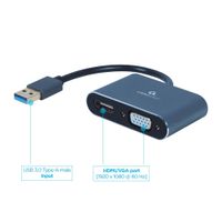 Miniatura 3 de ADAPTADOR DE PANTALLA GEMBIRD USB A HDMI , VGA, GRIS ESPACIAL